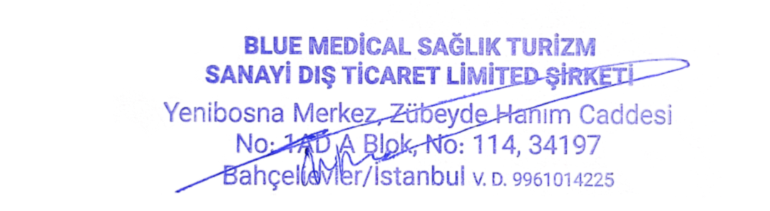 BLUE MEDICAL PLUS Stamp